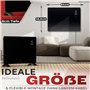 ProfiCare® Chauffage électrique avec façade en verre | Radiateur mobile également adapté au montage mural | Chauffage par convec