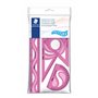 Staedtler 569 - Polybag 1 Set De Géométrie Flexible Et Incassable (Règle 30 Cm, Rapporteur 10 Cm, Équerres 60/30 & 45/45) Couleu