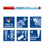 Staedtler Lumocolor Correctable, Feutres non-permanents à pointe fine effaçables à sec, Étui chevalet avec 4 feutres assortis, 3