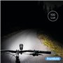 FISCHER Twin Stop 100 Lux Kit d'éclairage LED pour vélo avec Feux de Route et Mode capteur, Longue durée de Vie, boîtier en Alum