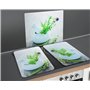 WENKO Protection plaques Cuisson Fond de hotte Jardin Fines Herbes | Couvre Plaque, Planche découper, Extension Plan Travail, Pr
