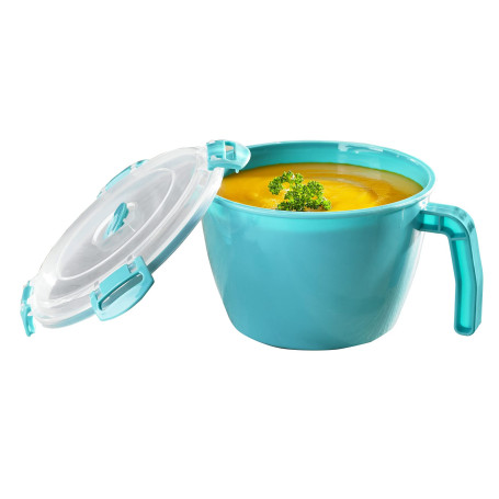 Maximex Tasse pour micro-ondes 900 ml Vaisselle pour microondes Turquoise