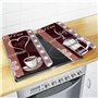 WENKO Maximex Protection Plaque de Cuisson Café en Verre trempé | pour Toute Plaque | Couvre Plaque de Cuisson, Planche à découp