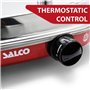 Salco Hot Dog Maker - Cuiseur vapeur de style rétro - 450 W - Avec contrôle thermique - Brochettes chauffantes pour 2 petits pai
