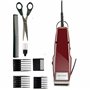 Moser Tondeuse ProfiLine 1400, Fleuret Gris/Rouge