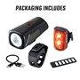 SIGMA - Buster 400 / RL 80 Set | Feux Avant et arrière à LED | 400 lumens et 80 lumens | Eclairage vélo Avant et arrière à Piles