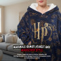 Harry Potter Oversize Hoodie Cozy pour Femmes - Pull douillet pour Femmes surdimensionné Couverture moelleuse Bleu