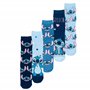 United Labels Disney Lilo & Stitch Lot de 5 paires de chaussettes pour femme Bleu 38-43