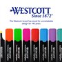 Westcott E-744252 00 Lot de 8 surligneurs aux couleurs vives Épaisseur de trait 2 à 5 mm Encre de qualité supérieure en provenan