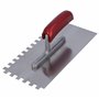 HELPMATE - Truelle dentée 10 x 10 mm - Spatule crantée professionnelle fabriquée en Allemagne en acier inoxydable - Truelle dent