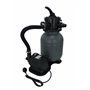 Groupe Filtration Piscine - Maxi 15m3 - Fourni avec Balles Filtrantes - Connexion Tubes 32/38 - Equipé de Vanne Multivoies/Manom