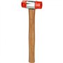 KS TOOLS 140.5202 Maillet à embout plastique avec manche frêne galbé tête Diamètre 35 mm 340 g Multicolore Taille Unique