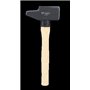 BRILLIANT TOOLS BT077250 Marteau rivoir avec manche Hickory, 2500 g, forme française [Powered by KS TOOLS]