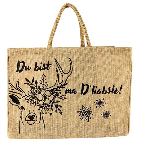 Domelo Paniers de courses. Sacs de shopping en jute. Grand sac panier
