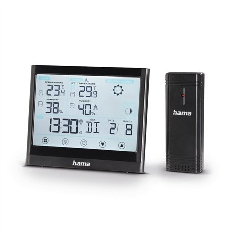 Hama Station météo radio avec capteur extérieur (thermomètre
