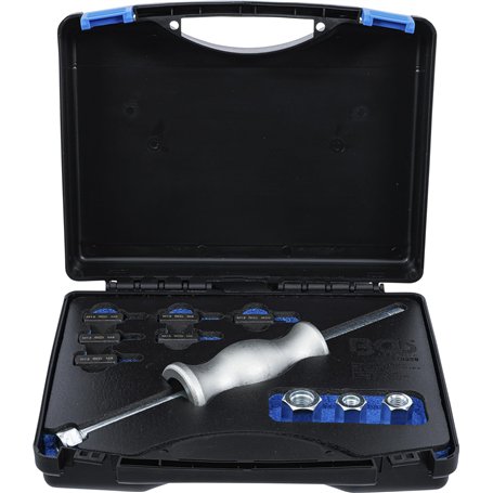 BGS 70325 | Jeu de masses à inertie | avec adaptateurs filetés | 12 pièces