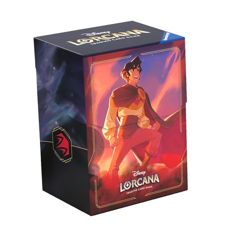 Ravensburger Disney Lorcana TCG Ciel Scintillant Jeu de Cartes à Collectionner JCC Boîte de Rangement de Deck Aladdin dès 8 Ans