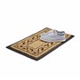 Relaxdays Paillasson fibres de coco 75x45 cm tapis de sol antidérapant motif décoratif, nature, 80 x 150 cm