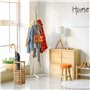 Relaxdays 10020655 Porte-parapluies en bois support en bois de noyer carré HxlxP: 50 x 18 x 18 cm, nature