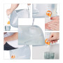 Relaxdays Jerricans carrés pliants en Lot de 4, Contenant à Eau, avec Robinet, sans BPA, 5 litres, Transparent