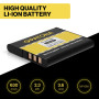 PATONA NP-BN1 Batterie 630mAh Compatible avec Sony CyberShot DSC W510 W530 W560 W610 W810 W830 WX50 WX220 DSC-QX10 DSC-QX30 DSC-