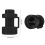 ONVAYA® Embouts de trampoline | Noir | Jeu de 8 embouts pour les poteaux du filet de trampoline | Lot de 8 embouts pour trampoli