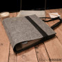 DuneDesign A4 Sac de Classeur en Feutre 31x34x9 cm Porte Documents Serviette Gris
