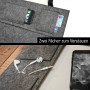 DuneDesign A4 Sac de Classeur en Feutre 31x34x9 cm Porte Documents Serviette Gris