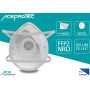 ACE ProTec FFP2 Lot de 10 masques anti-poussière jetables avec valve EN 149 contre la poussière de bois et de métal