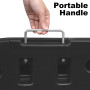 WOLTU Pied de Parasol 4 Pièces, Poids pour Parasol Croix de Sol, 60 L/80 kg, à Remplir d'eau ou de Sable, avec Connecteurs Métal