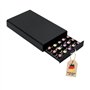 Intirilife Tiroir de rangement pour 50 capsules de café- Compatible avec les capsules Nespresso -38.2 x 23.2 x 5