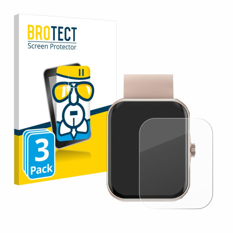 brotect Protection Écran Verre pour Mutoy Smartwatch 1.83" (3 Pièces) Film Protecteur Vitre 9H [Anti-Rayures