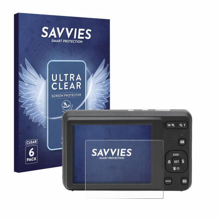 savvies Protection Ecran pour Kodak Pixpro FZ55 (6 Pièces) - Film Protection Ultra Clair