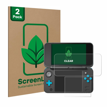 ScreenLeaf (2 Pièces Film de protection d'écran pour New Nintendo 2DS XL [Protection d'écran Écologique