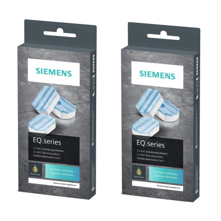 Siemens TZ80002 Lot de 2 x 3 tablettes de détartrage pour toutes les machines à café EQ