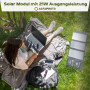 AgfaPhoto Solar Panel SP21 - Panneau Solaire Mobile 21W, 5V USB & 18V DC 10 Output, CB