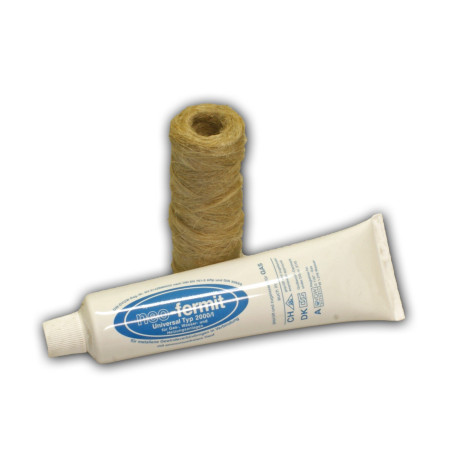 Kit de filetage : joints d'étanchéité en bobine de 80 g + neo-fermit - Pâte d'étanchéité 150 g