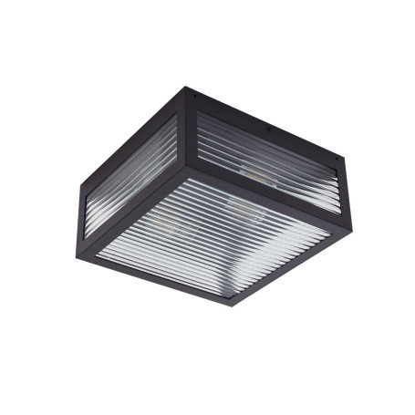 Lindby Plafonnier Bolgar (protégé contre les projections d'eau (moderne) en noir en métal (1 ampoule