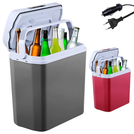 Arebos Glacière 20 litres | pour Refroidir et Garder au Chaud | Mini réfrigérateur | Glacière thermoélectrique | avec Mode ECO |