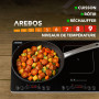 Arebos Double plaque à induction 3500W | 2 zones de cuisson avec écran tactile & minuterie | Plaque à induction portable pour le