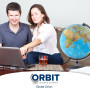 ORBIT GLOBES & MAPS - Globe lumineux - globe de 30cm avec pied stable, image de carte 2023 physique/politique avec lampe LED, im
