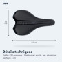 Selle de vélo de randonnée AARON avec Mousse à air - siège de vélo Ergonomique pour Hommes et Femmes - Selle Confortable pour vé