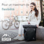 Borgen Sacoche Cycliste Porte-Bagages avec Sacoche Amovible pour Portable – Utilisable comme Sacoche de Porte-Bagages, de vélo, 