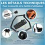 Widder Antivol pliable très sûr | 120 cm | Antivol pliant avec 4 clés et support comme antivol velo electrique | Idéal comme cad