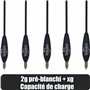 Paradox Fishing Flotteur Waggler Lot de 5 Poses de pêche 4 g-8 g I 2 g pré-soufflées Flotteur Peche – Poses de pêche flottantes