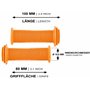 PBG Poignées de vélo pour Enfant - sans substances nocives - sans phtalates - Orange