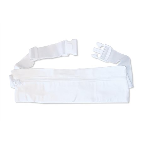 Stilux® Ceinture Ihram Blanche avec Sac Banane pour Hajj et Omra
