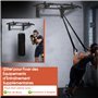 DH FitLife Barre de Traction 4 en 1 pour Montage Mural, Charge jusqu'à 200kg | Chevilles d'Expansion | Poignées Antidérapantes |