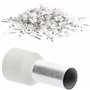 Kalitec AE1612WS Lot de 100 embouts de câble isolés Blanc 16 mm² Longueur 12 mm Fabriqué en Allemagne Qualité industrielle