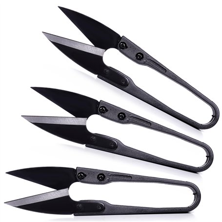 Lot de 3 mini-sécateurs – Ciseaux en acier inoxydable pour plantes et précision – Idéal pour tailler bourgeons